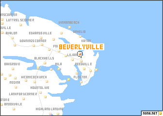 map of Beverlyville