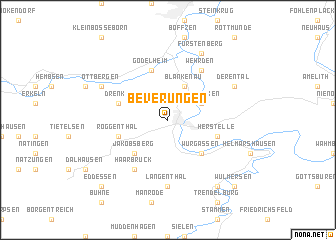map of Beverungen