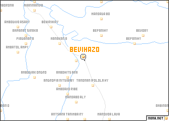 map of Bevihazo