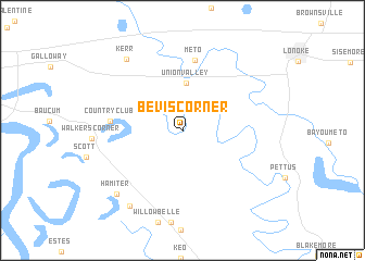 map of Bevis Corner