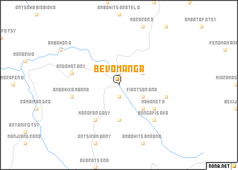 map of Bevomanga