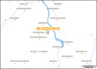 map of Bevondraka