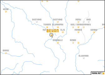 map of Bewan