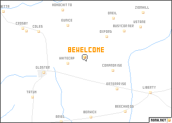 map of Bewelcome