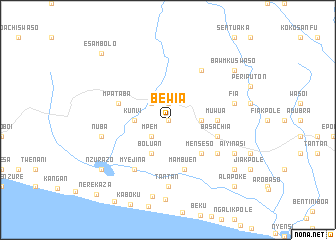 map of Bewia