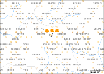 map of Bewobu