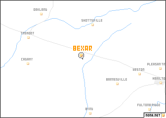 map of Bexar