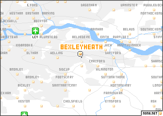 map of Bexleyheath