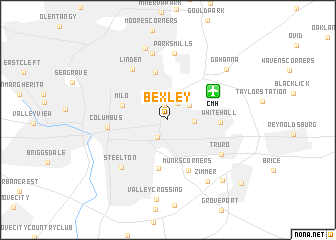 map of Bexley