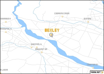 map of Bexley