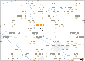map of Bexten