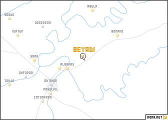 map of Béyadi