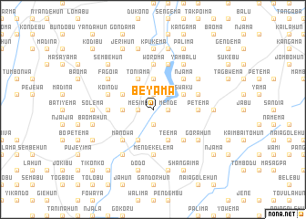 map of Beyama