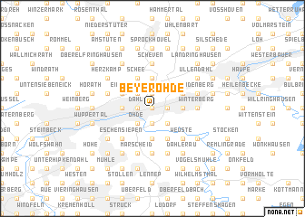 map of Beyeröhde