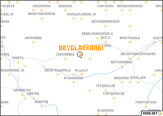 map of Beyglar Kandī