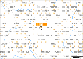 map of Beyima