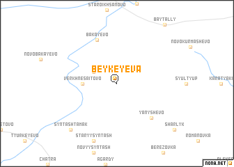 map of Beykeyeva