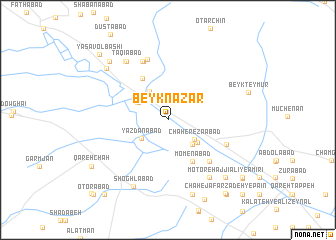 map of Beyk Naz̧ar
