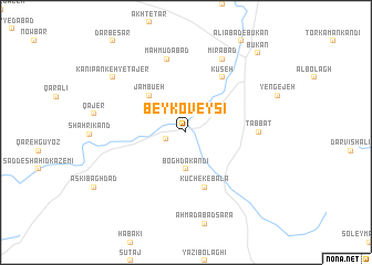 map of Beyk Oveysī