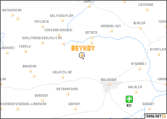 map of Beyköy