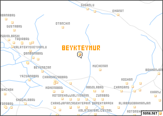 map of Beyk Teymūr