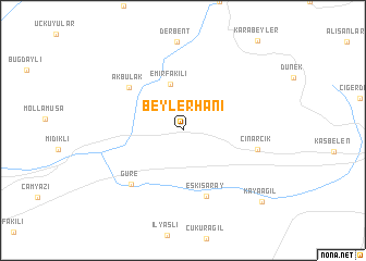 map of Beylerhanı