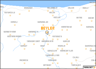 map of Beyler