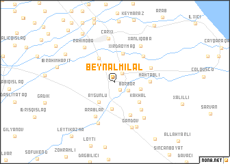 map of Beynǝlmilǝl