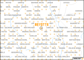 map of Beyotte