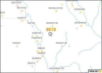 map of Béyo