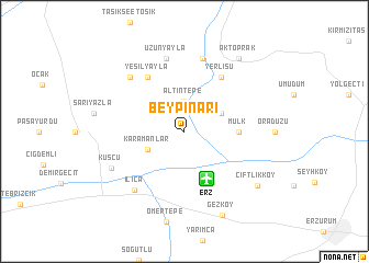 map of Beypınarı