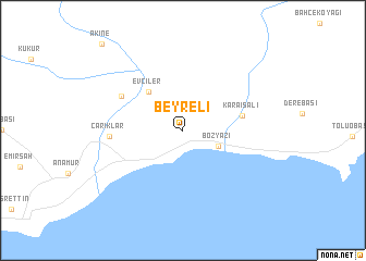 map of Beyreli