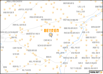 map of Beyren