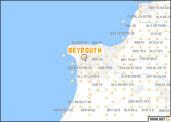 map of Beyrouth