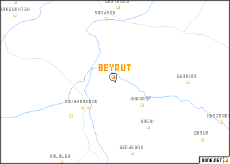 map of Beyrūt