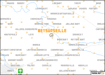 map of Bey-sur-Seille