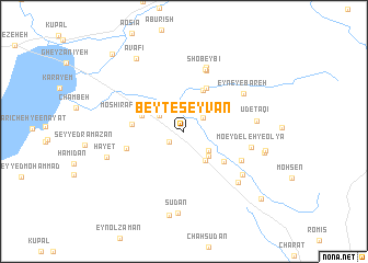 map of Beyt-e Seyvān