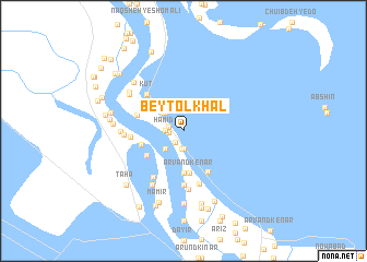 map of Beyt ol Khāl