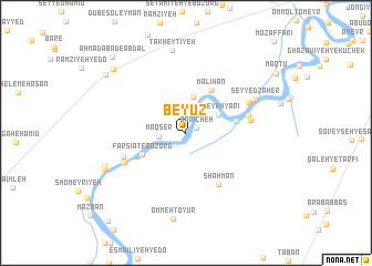 map of Beyūẕ