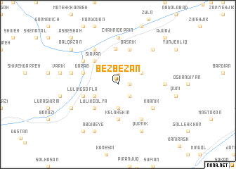 map of Bezbezān