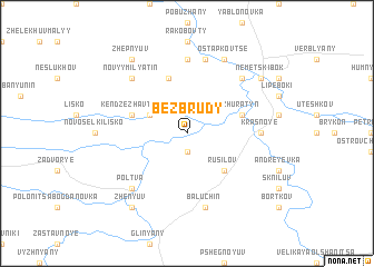 map of Bezbrudy