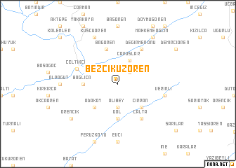 map of Bezcikuzören