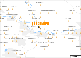 map of Bezdedovo