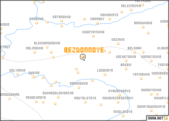 map of Bezdonnoye