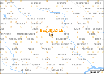 map of Bezdružice