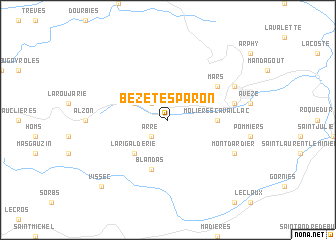 map of Bez-et-Esparon