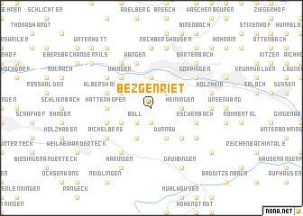 map of Bezgenriet