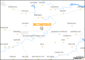 map of Bezhanovo