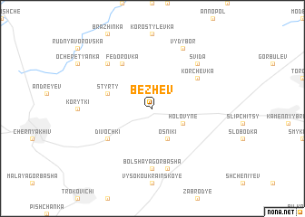 map of Bezhev