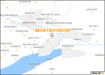 map of Bezhitskiy Rayon